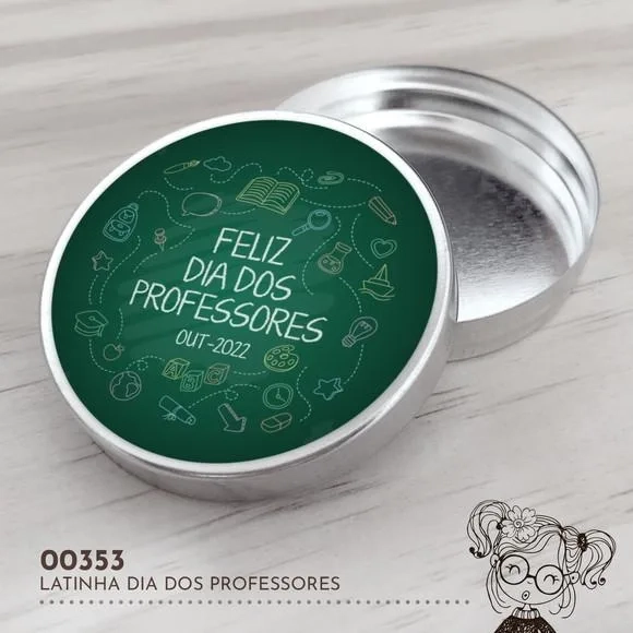 Latinha Adesivada Dia dos Professores - 00353