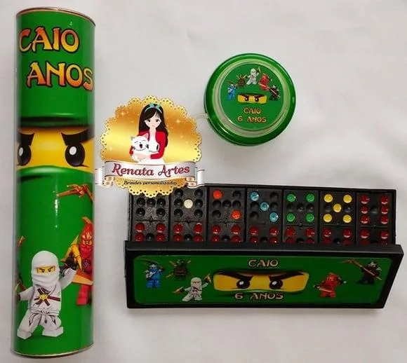 Ninjago - Kit Jogos Personalizado Ninjago Verde