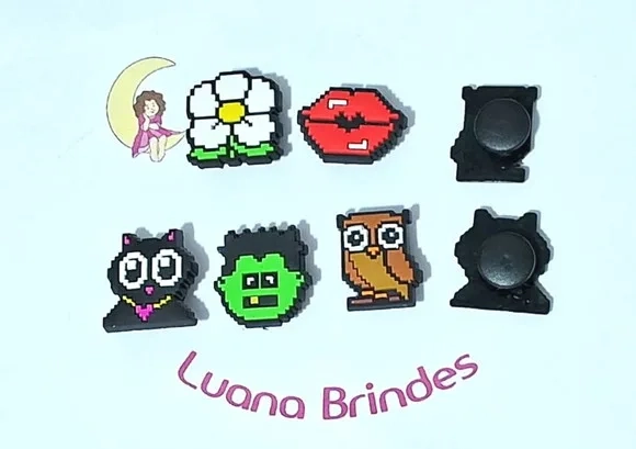Pins de Crocs Minecraft Pacote com 5 Unidades Variados