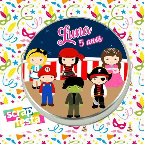 Latinhas Personalizadas Festa Carnaval Cute