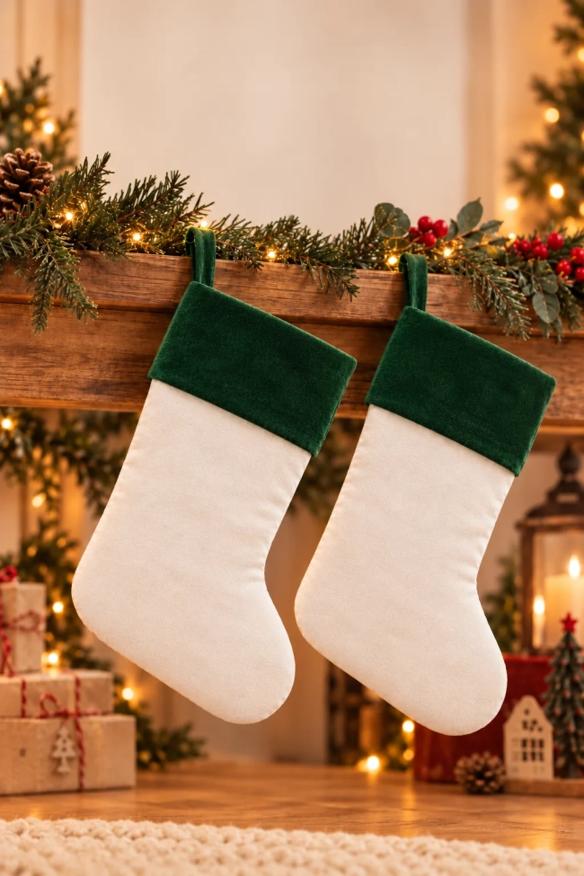 Meia de Natal Decorativa
