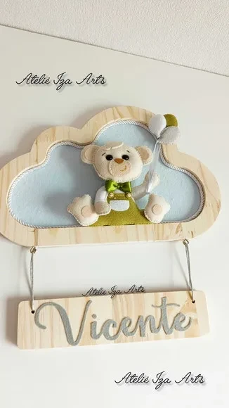Porta Maternidade Ursinho.