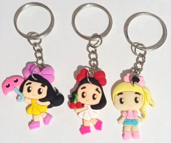 Chaveiro Meninas Variados - 6 Unidades