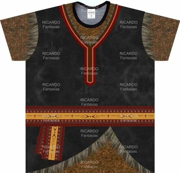 Camiseta Adulto Fantasia Príncipe do Gelo e Montanhês Nórdico