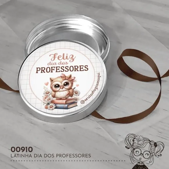Latinha Adesivada Dia dos Professores - 00910