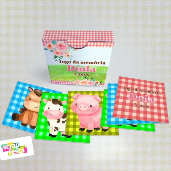 Jogo da Memória Festa Fazendinha