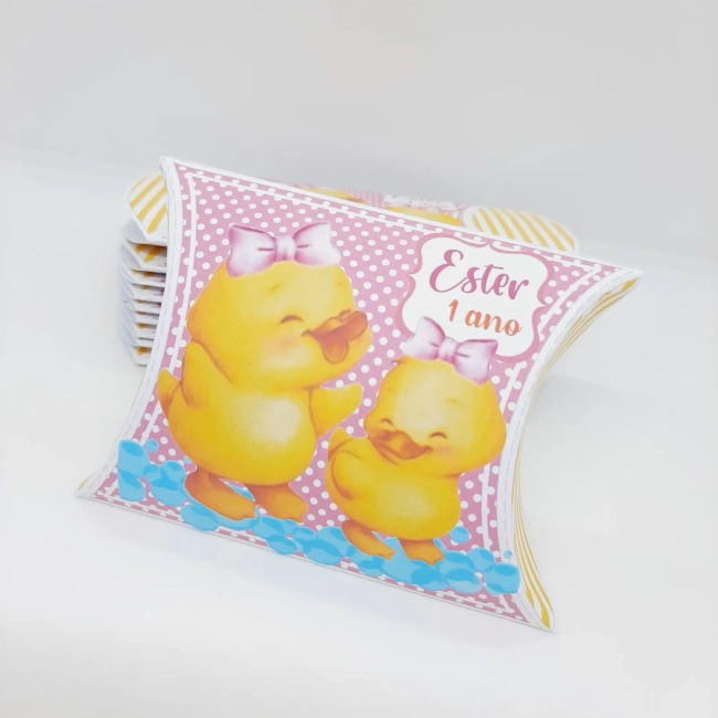 PEGUE E MONTE - Kit Festa PATINHO FOFO - Decoração de Festa - Caixinhas Personalizadas