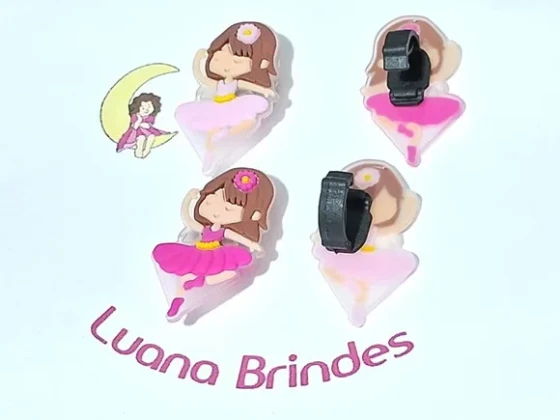 Pins para Cadarço Bailarina Emborrachado Pacote com 6 Unidad