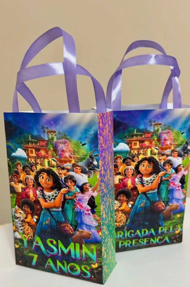 Sacolinhas Personalizada Encanto Lembrancinhas