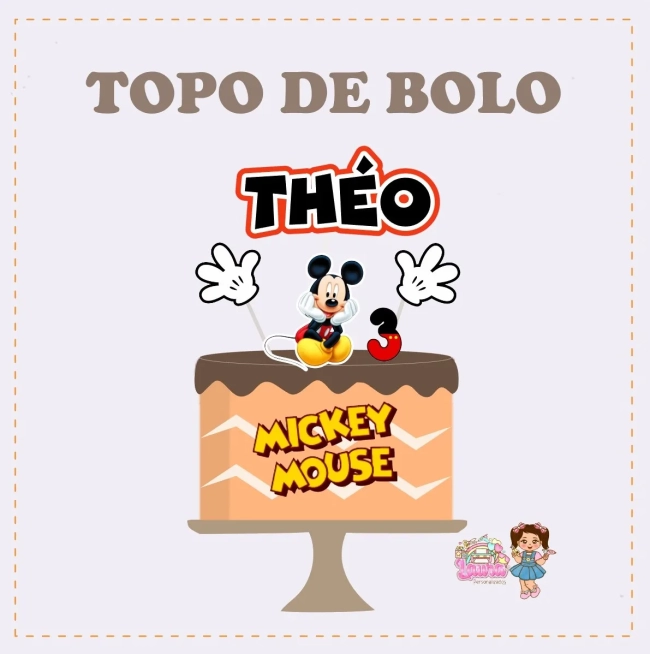 Kit Festa Só Um Bolinho MICKEY - Decoração de Festa