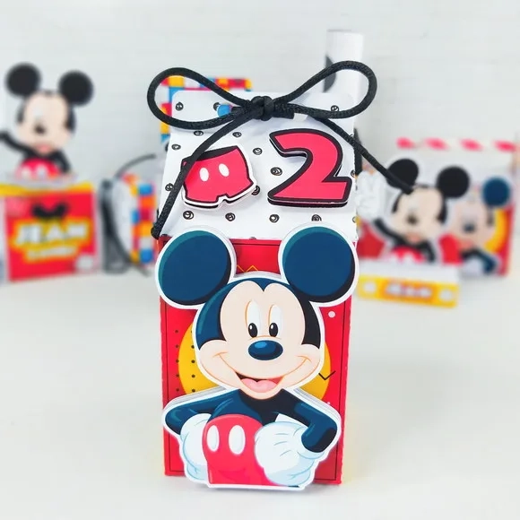 Caixa Milk - Mickey Quadriculado