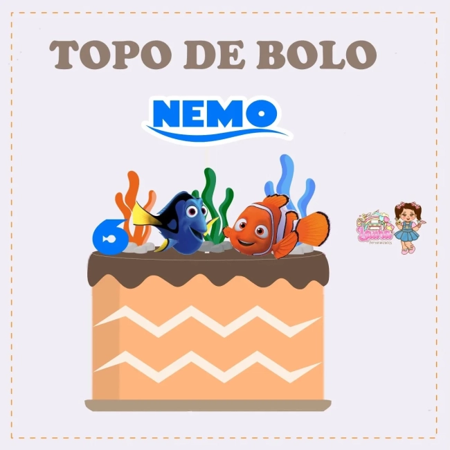Kit Festa Só Um Bolinho NEMO - Decoração de Festa