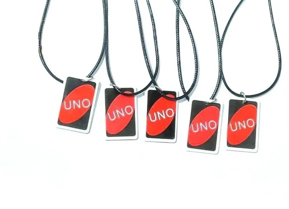 Colar Carta Uno Frente e Verso 3,5cm Pacote com 5 Unidades