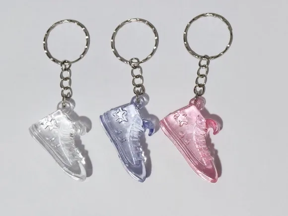 Chaveiro Ténis Acrílico 2,5cm/4cm Pacote com 10 Unidades