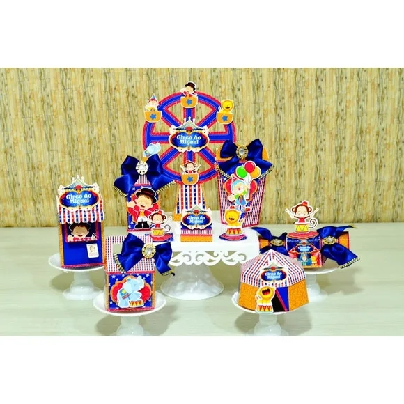 Kit 30 Lembrancinhas Circo Menino