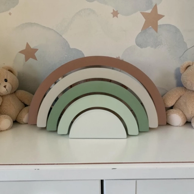 Arco iris de mdf decorativo/ Enfeite de festa, decoração pra quarto de bebe.