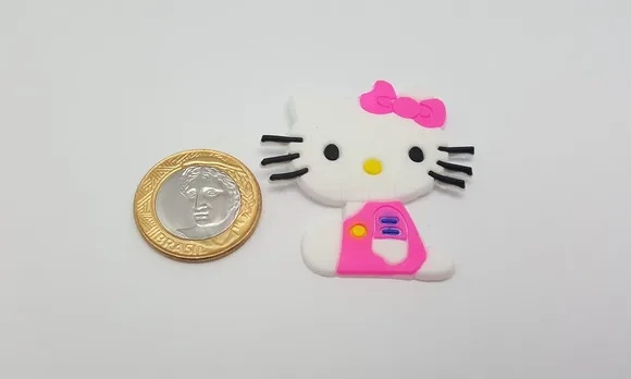 Aplique da Hello Kitty Emborrachado de 4,8cm
