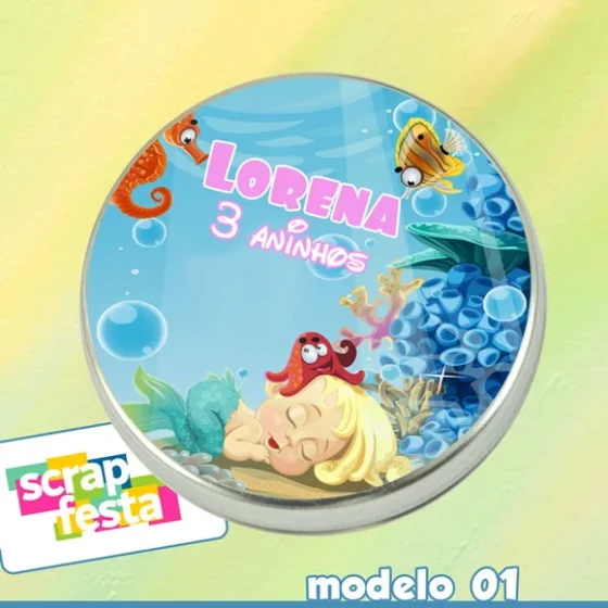 Latinhas Personalizadas Fundo do Mar