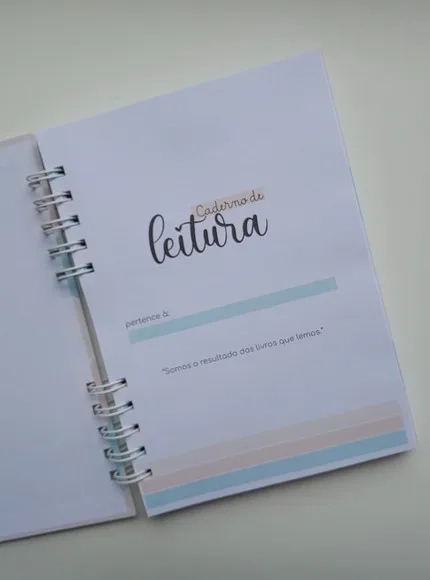 Caderno de Leituras Personalizado A5 - Escolha Sua Capa