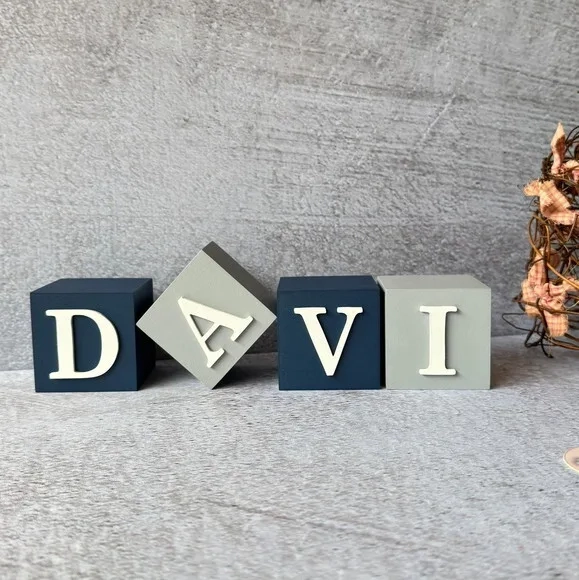 Cubos 6x6cm- Decoração Bebê