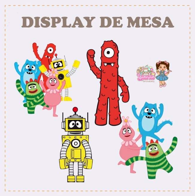 Kit Festa Só Um Bolinho YO GABBA GABBA - Decoração de Festa