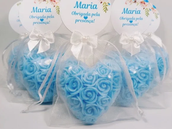 Lembrancinha 15 Anos Debutante: Sabonete Coração Provence