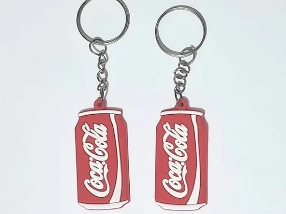 Chaveiro Coca Cola Emborrachado Pacotes com 6 Unidades