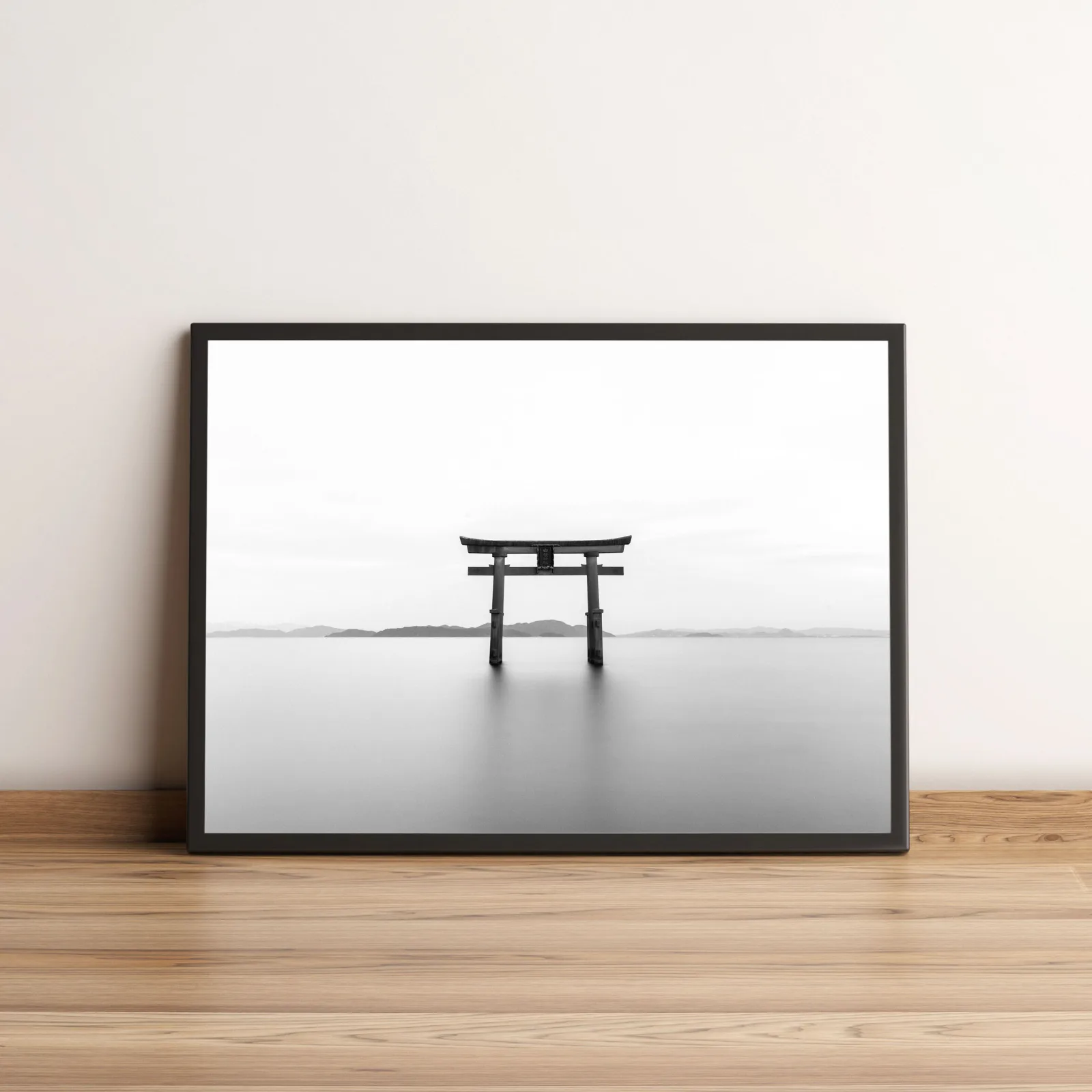 Quadro com Torii Minimalista no Horizonte 03