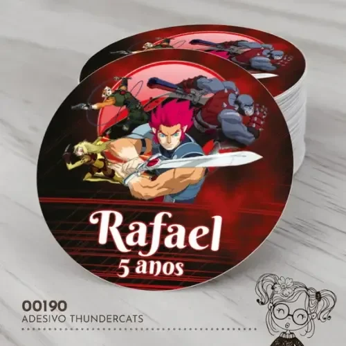 Adesivo Redondo Thundercats - 00190
