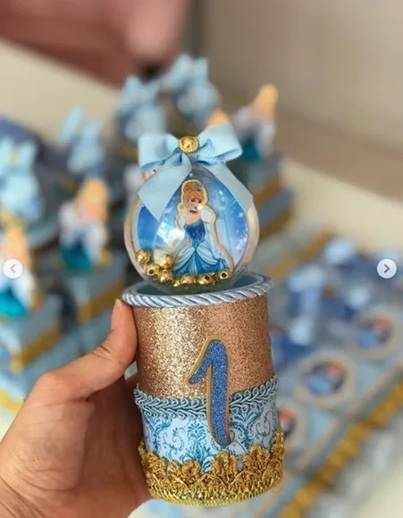 Kit Festa Cinderela Luxo Personalizados - 20 Peças