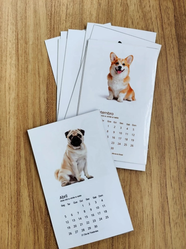 Coleção Dogs - Calendários magnéticos 2027