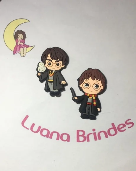 Aplique Harry Potter Variado Emborrachado Pct C/6 Unidades