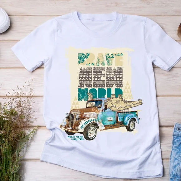 Camiseta Brave New World - Aventura Vintage