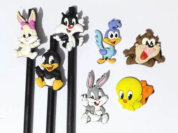 Lápis C/ponteira Baby Looney Tunes Pacote com 7 Unidades