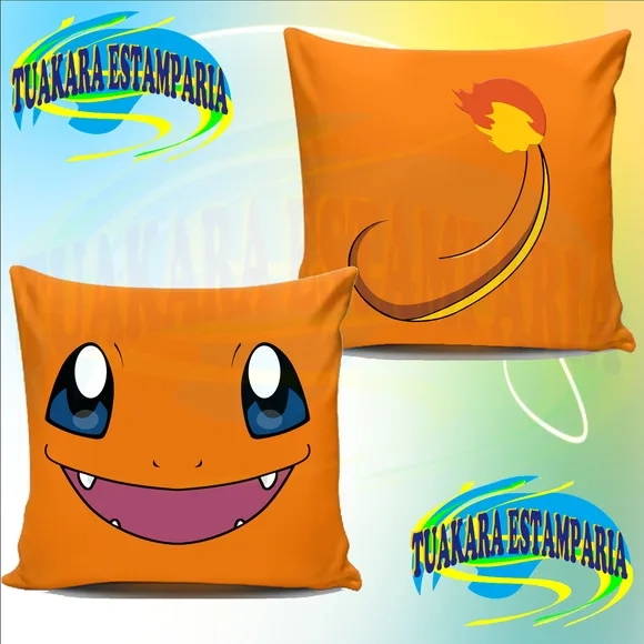 Almofada Pokemon Frente e Verso 20 x 20 - Kit c/ 20 Unidades