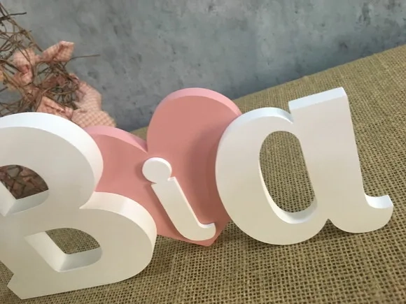 Letras Decorativas - Nomes - Coração