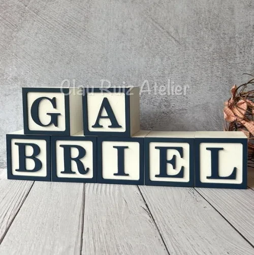 Nomes com Moldura 8x8cm Ts Decoração de Bebê