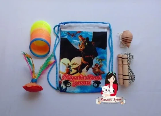 Mochila Boa Infância Tema Como Treinar Seu Dragão
