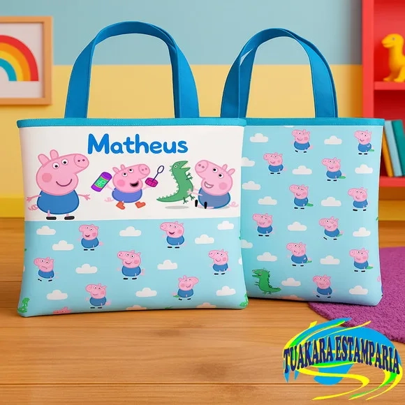 Ecobag Escolar 35x25 Personalizada Qualquer Tema