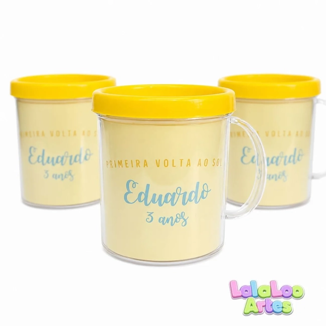 Caneca Minha Primeira Volta ao Sol Personalizada