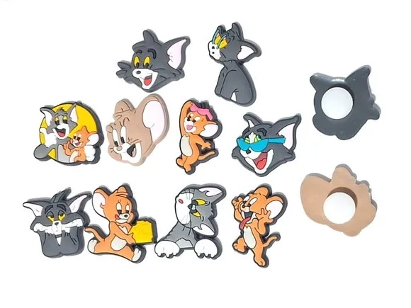 Tom e Jerry C/adaptador pra Crocs Pacotes com 10 Unidades