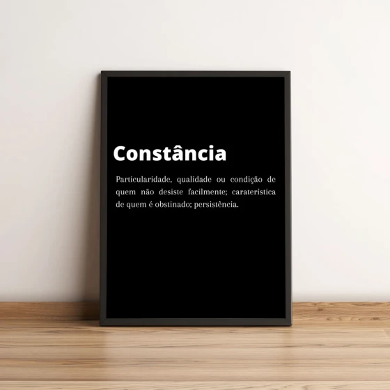 Quadro Significado De Constância 162