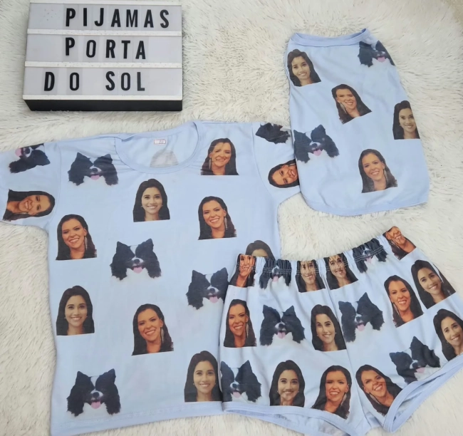 Pijamas  Personalizados com foto