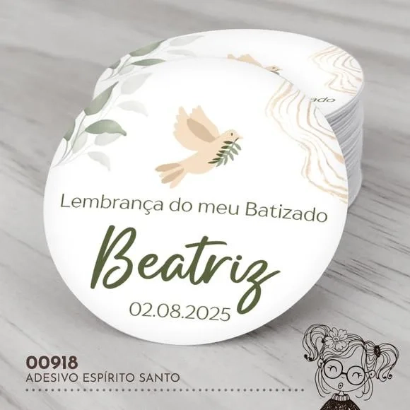 Adesivo Redondo Espírito Santo - 00918
