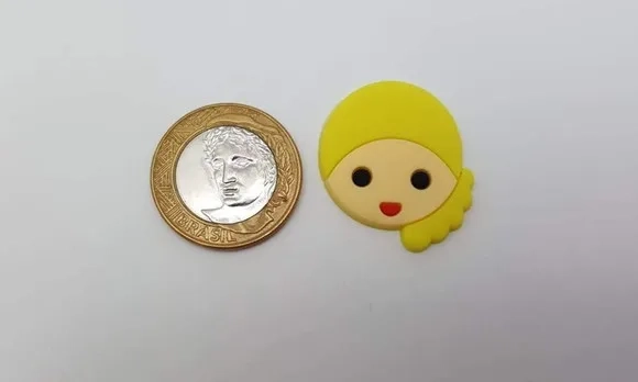 Aplique Princesa Elsa Frozen Emborrachado de 3,2cm 6 Peças