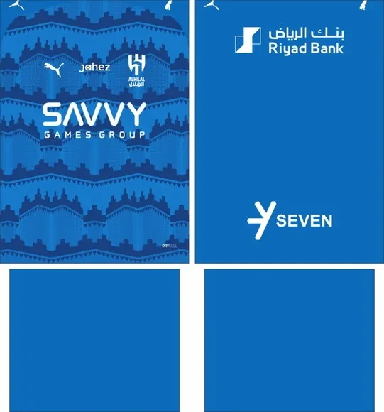 Arte Vetor Camisa Al Hilal Local 2025-2026