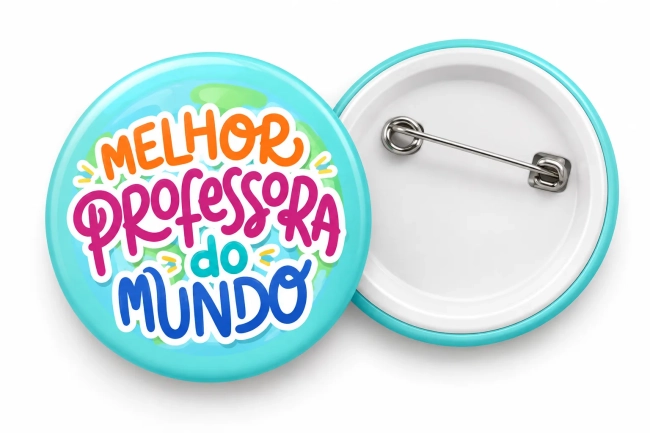 Botton Dia dos professores - Lembrancinha