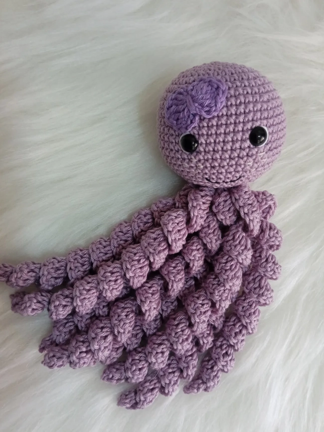 Polvo de crochê com técnica do Amigurumi/ Terapêutico para bebê