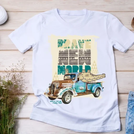 Camiseta Brave New World - Aventura Vintage