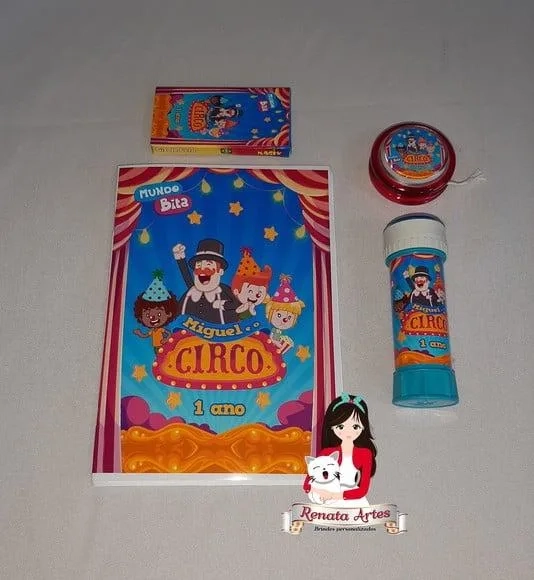 Kit Alegria Personalizado Mundo Bita no Circo